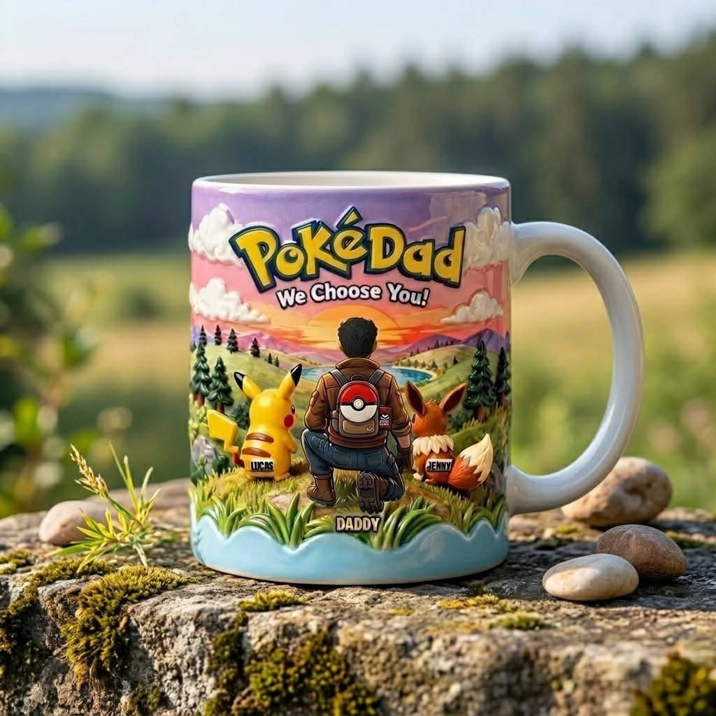 Personalized White Ceramic Mug We Choose You Gift for Dad