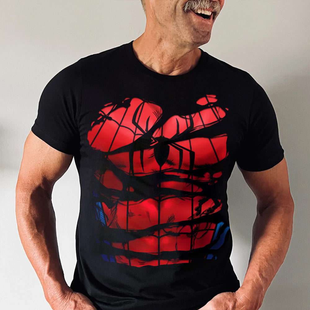 Personalized Super Hero T-Shirt Best Dad Gift Custom Names Cotton Apparel GradoCreations