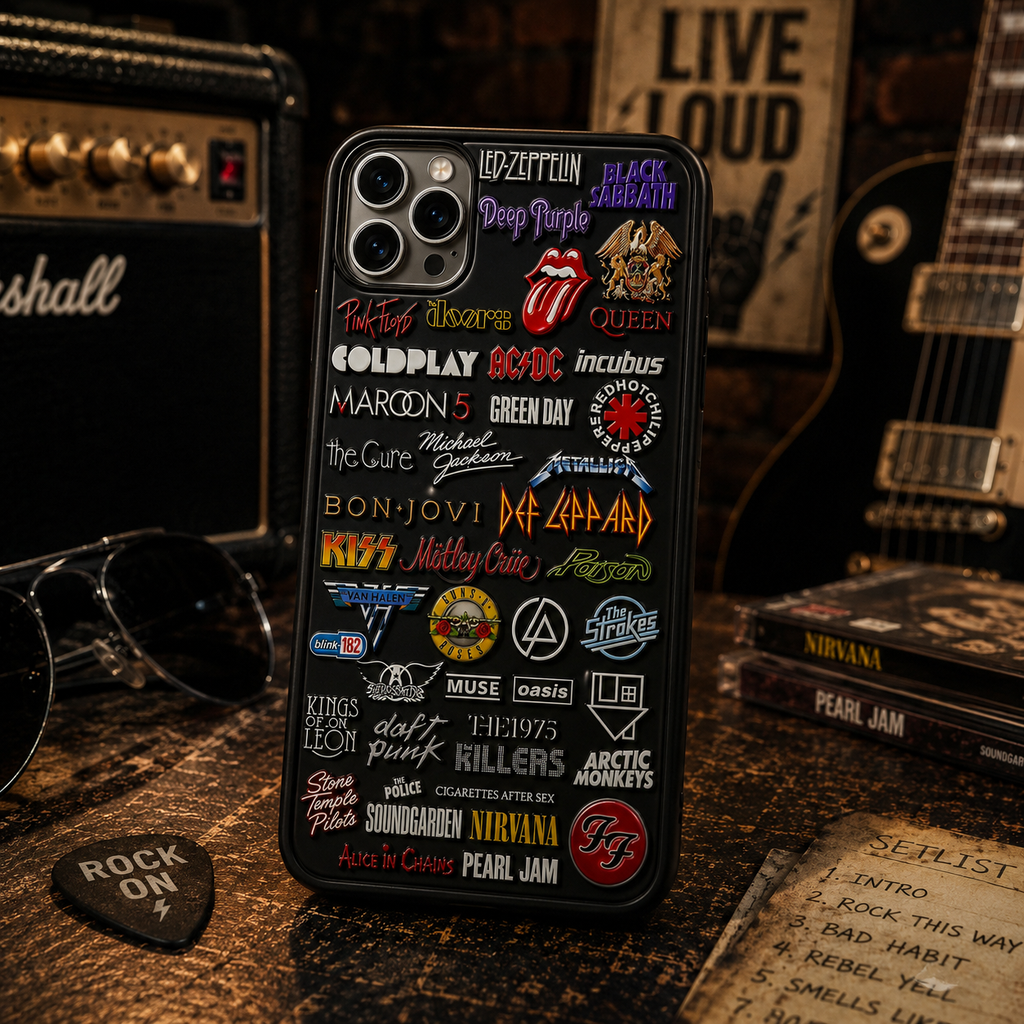 Classic Rock Legends Phone Case for Music Lovers | Customizable GradoCreations