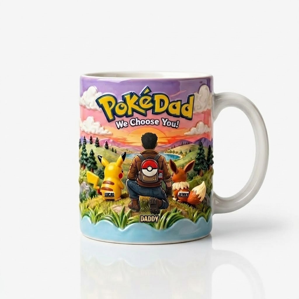 Personalized White Ceramic Mug We Choose You Gift for Dad