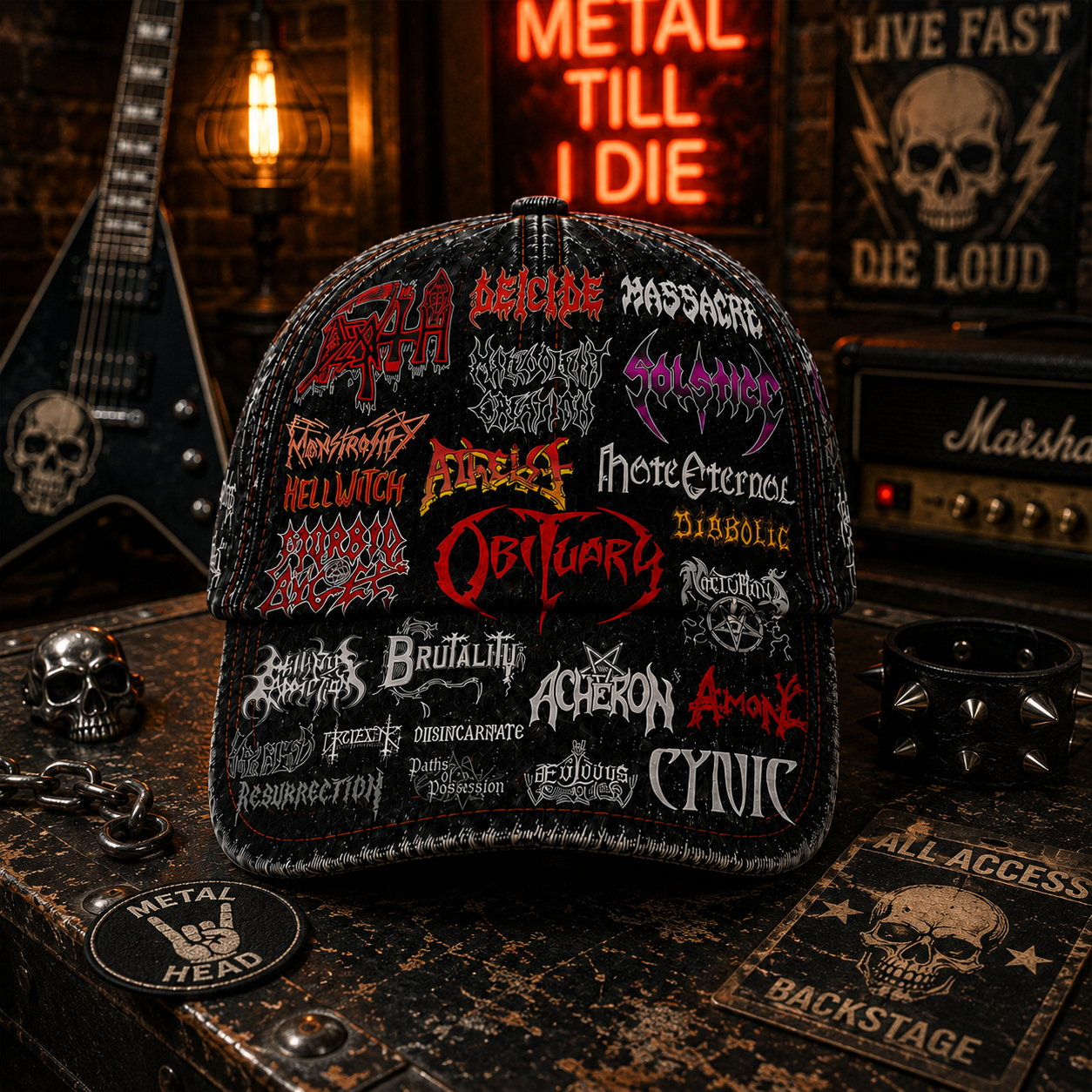 Custom Classic Cap for Rock Lovers | Legends Edition Hat GradoCreations