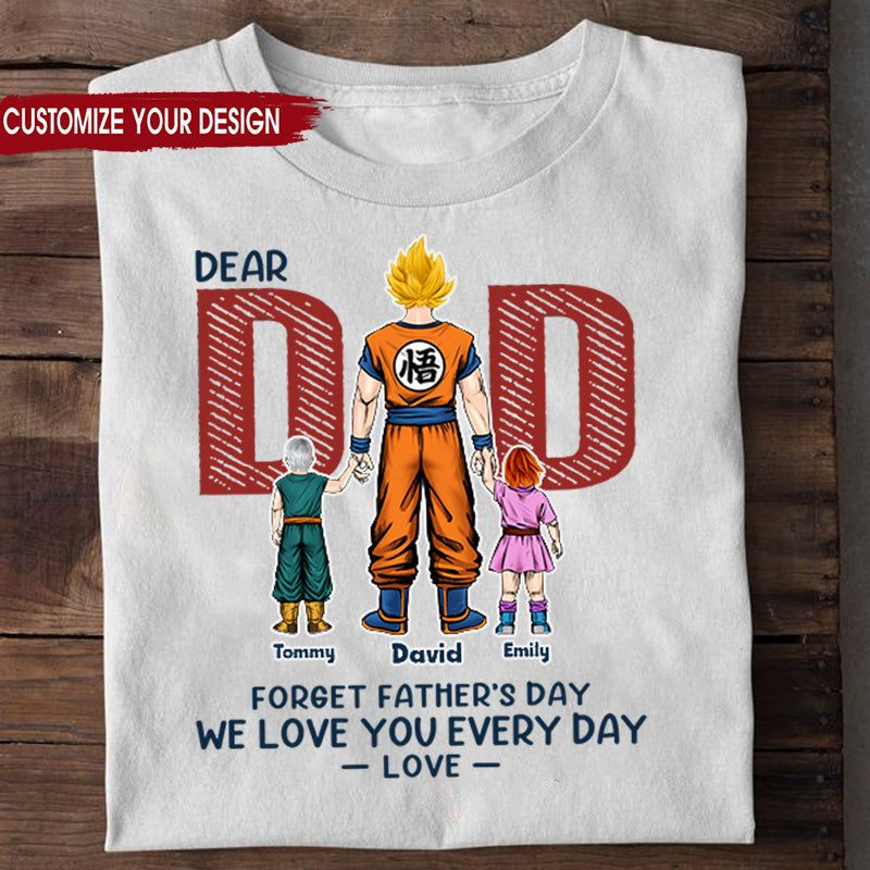 Personalized Love You Everyday T-Shirt Gift for Dad | Custom Family Design Cotton Apparel GradoCreations