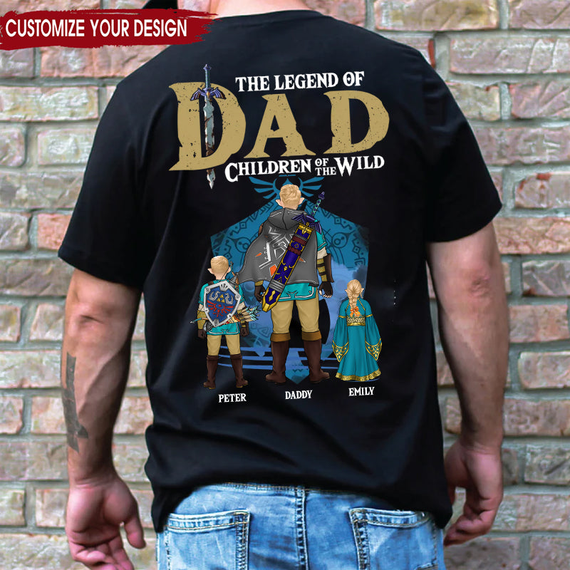 Personalized Father's Day T-Shirt for Dad | Legend of Zelda Theme Cotton Apparel GradoCreations