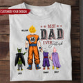 Personalized Super Hero Best Dad Ever Unisex Shirt Gift for Dad Cotton Apparel GradoCreations