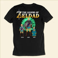Personalized Legend of Zelda Dad T-Shirt Custom Family Gift Cotton Apparel GradoCreations