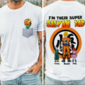 Personalized Super Saiyan Dad Shirt Custom Family Gift for Dad
