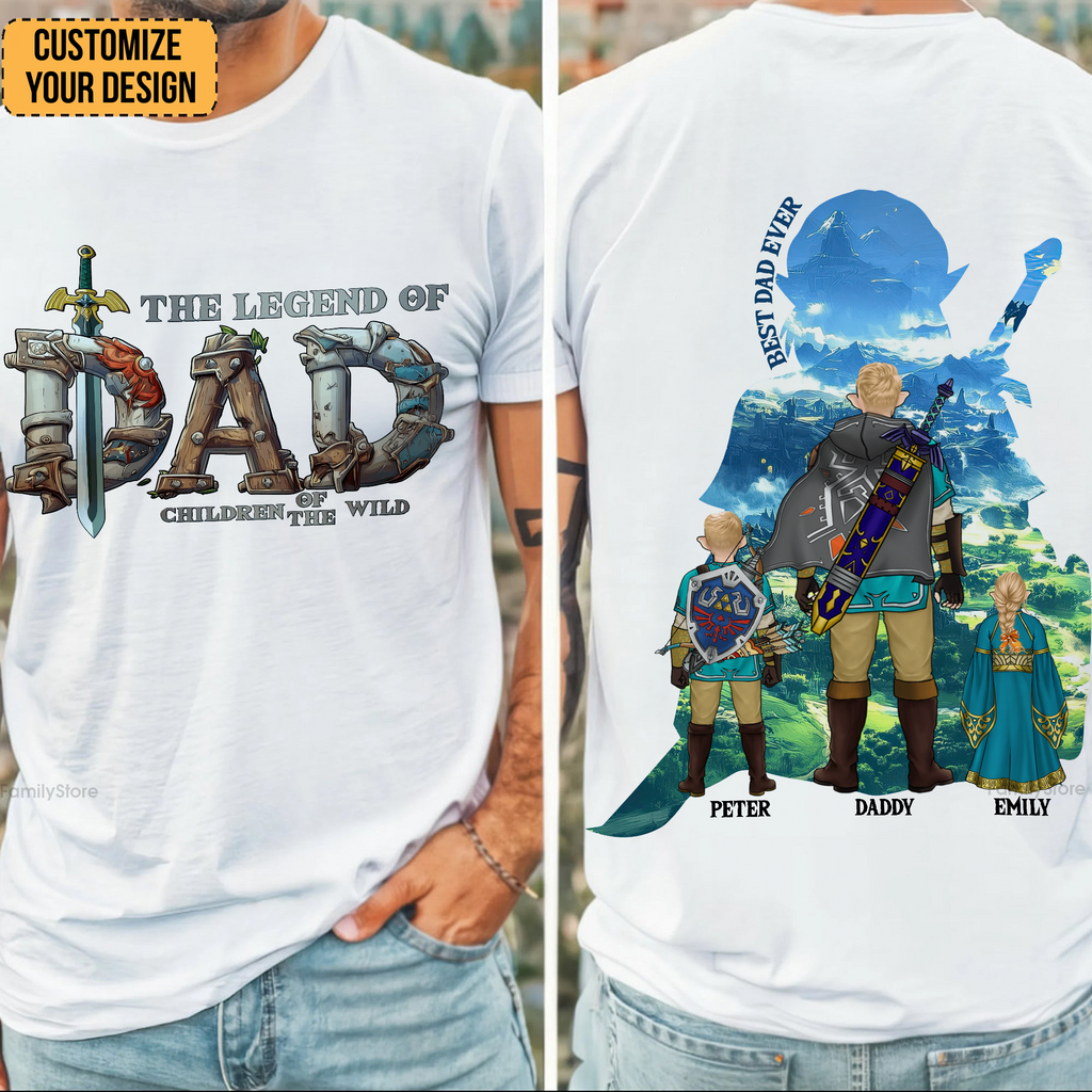 Personalized Dad Fantasy Adventure Shirt Unique Gift for Father's Day