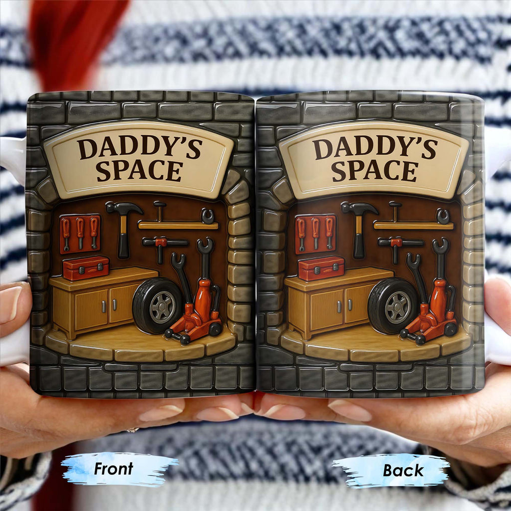 Personalized Garage Workshop Mug Custom Name Gift for Dad GradoCreations