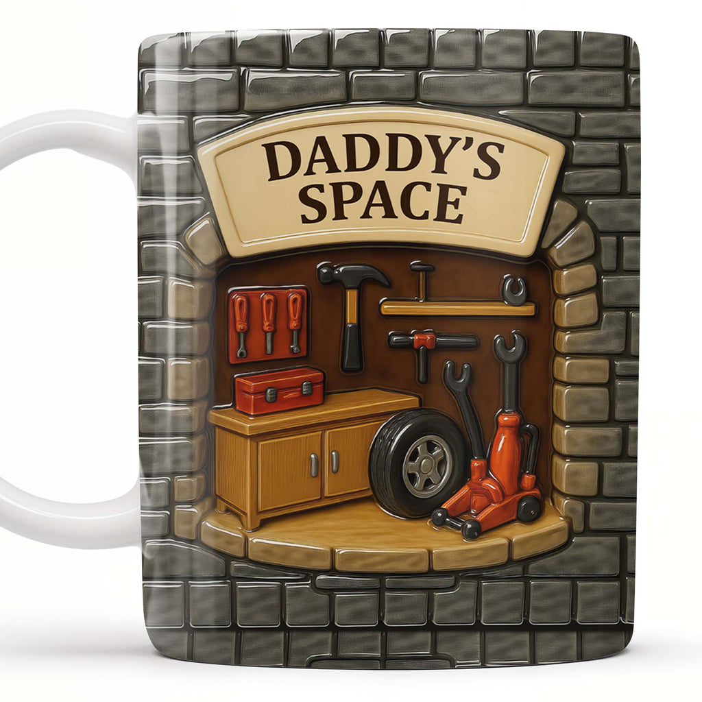 Personalized Garage Workshop Mug Custom Name Gift for Dad GradoCreations