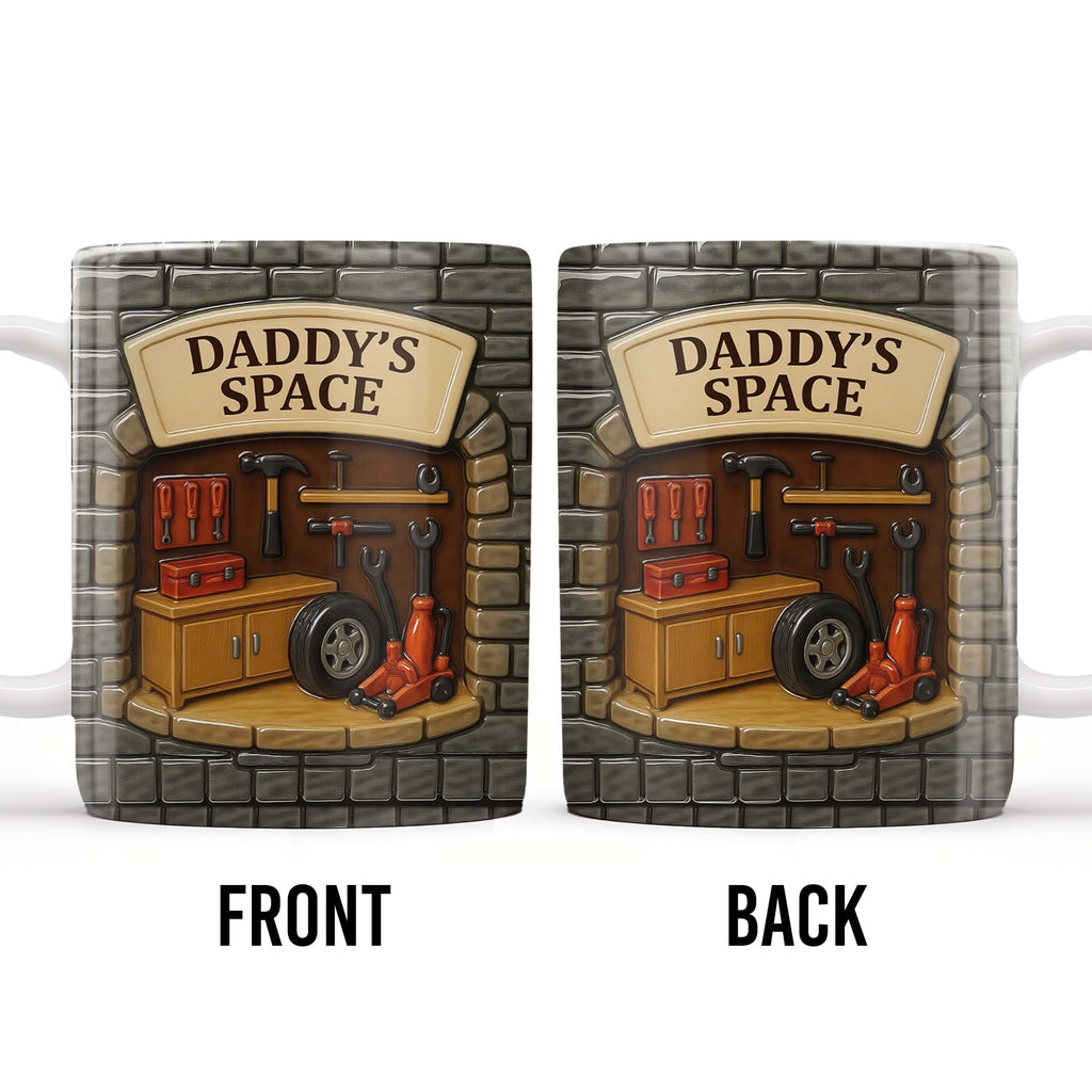 Personalized Garage Workshop Mug Custom Name Gift for Dad GradoCreations
