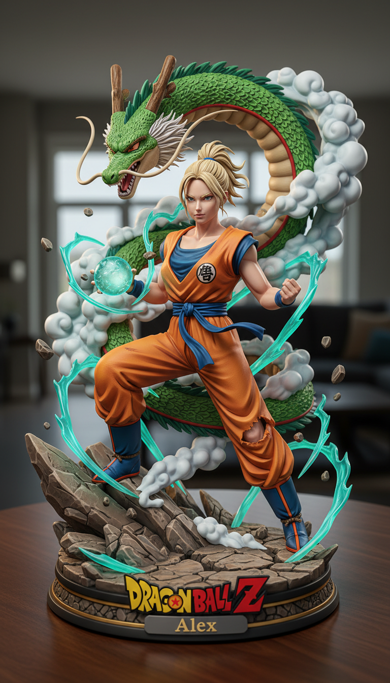 Personalized Dragon Ball Z Acrylic Plaque with Custom Character Gift