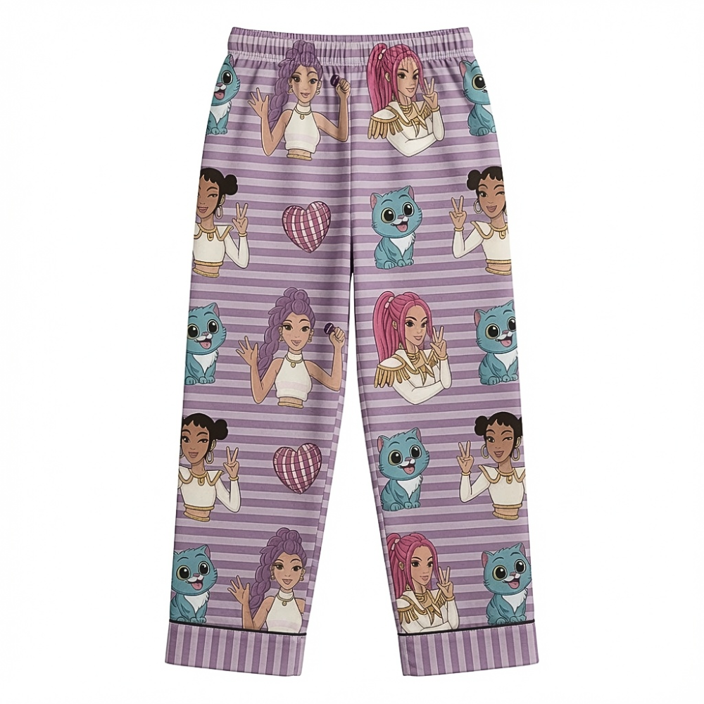 Personalized Fantasy Girl Pajama Set Custom Name for Kids Pajama Set GradoCreations