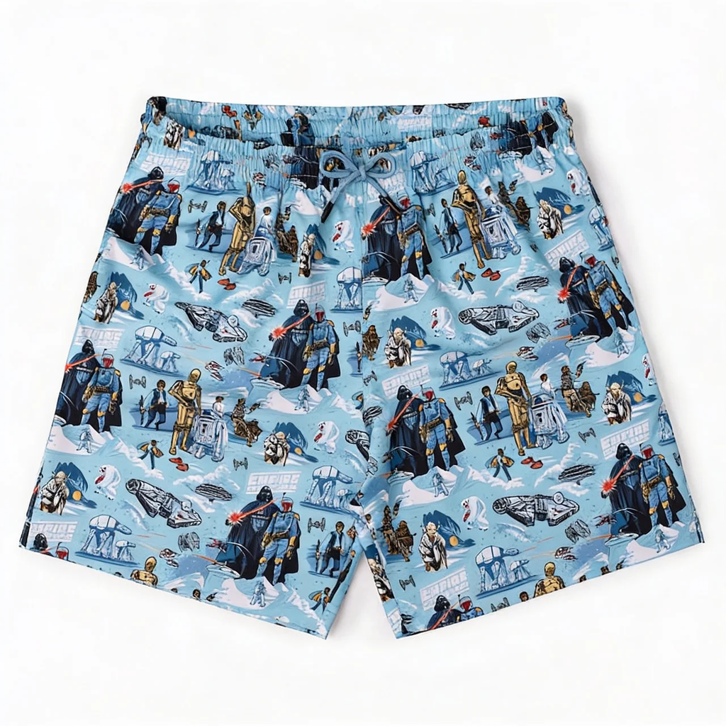 Personalized Star Wars Hawaiian Shirt & Shorts for Movie Fans