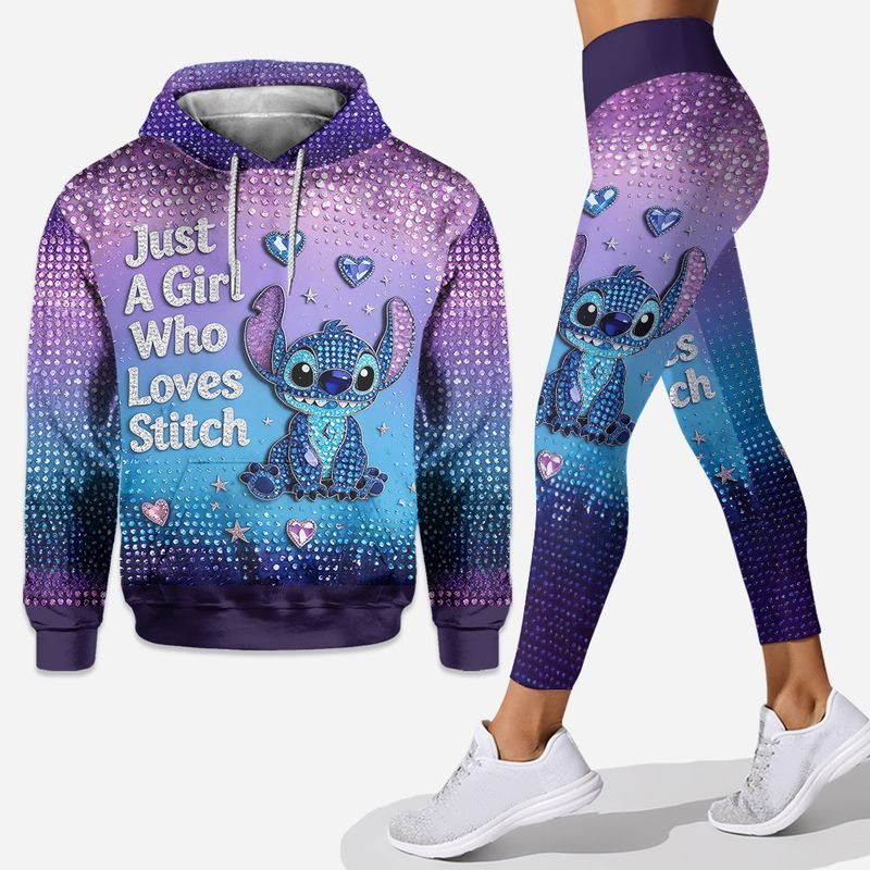 Personalized Hoodie and Leggings Set for Stitch Lovers Gift for Her