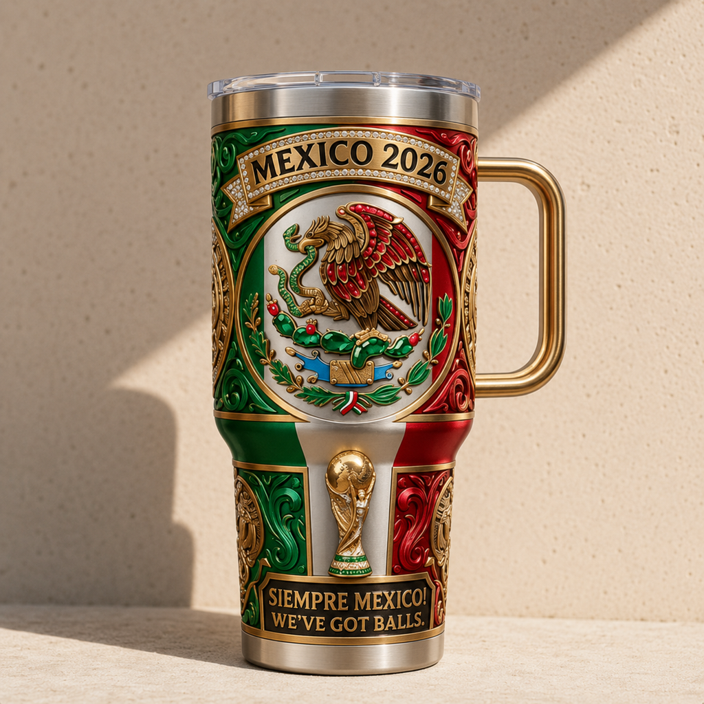 Personalized Tumbler for Football Lovers | Siempre Mexico Gift