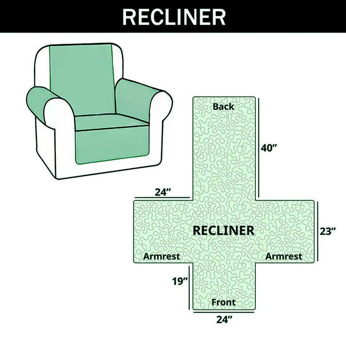 Personalized Quilted Sofa Cover with Family Design for Home Decor Quited Sofa Cover GradoCreations