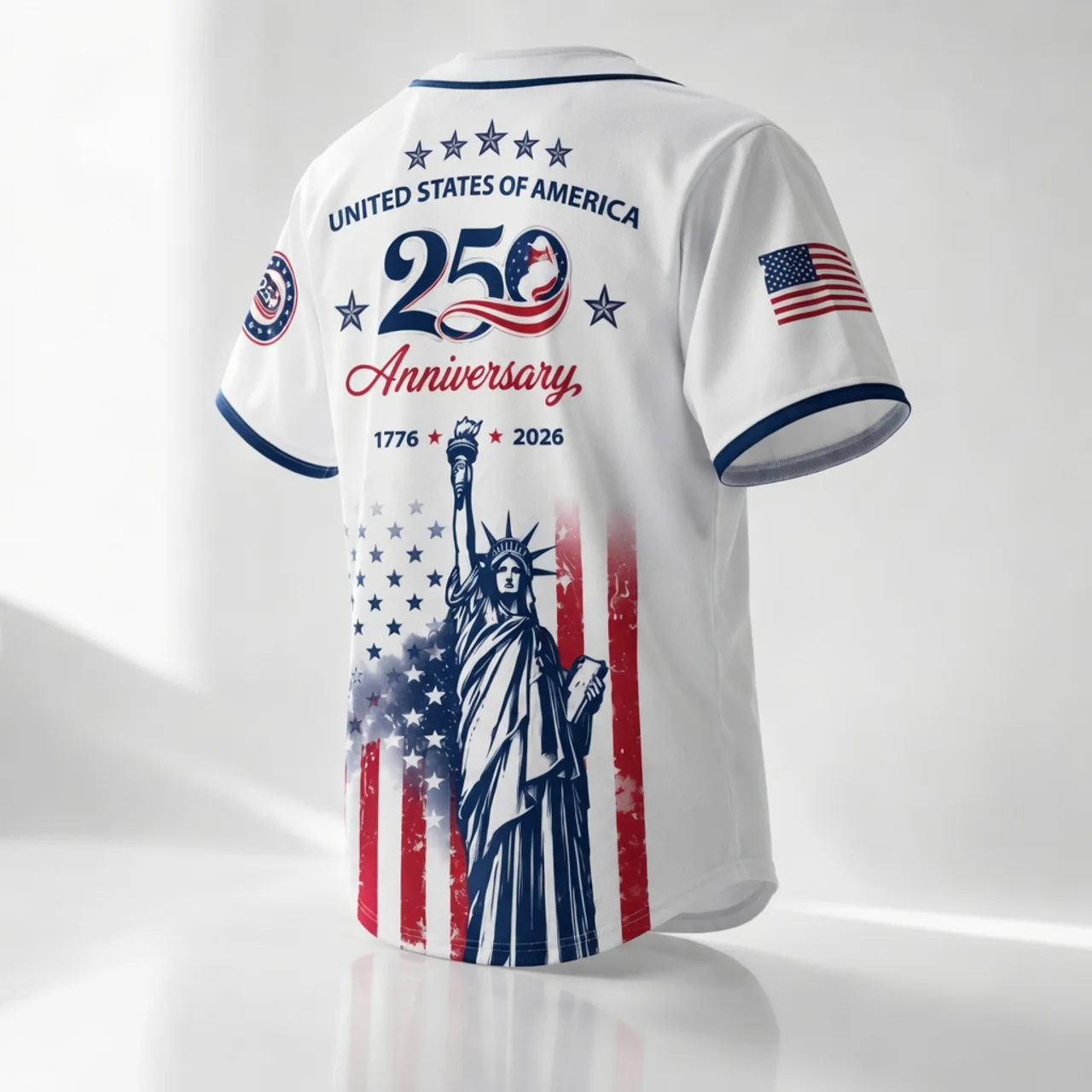Personalized USA 250th Anniversary Baseball Jersey for Adults & Kids