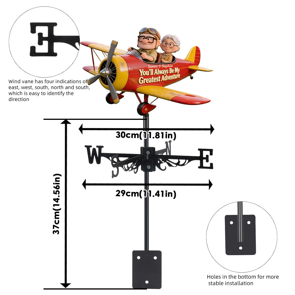 Personalized Halloween Weather Vane Custom Family Name Decor Gift Weather Vane GradoCreations