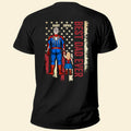 Personalized Superhero T-Shirt Best Dad Ever Gift for Father Cotton Apparel GradoCreations