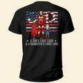 Personalized Father's Day Shirt Superhero Dad Gift for Him Cotton Apparel GradoCreations