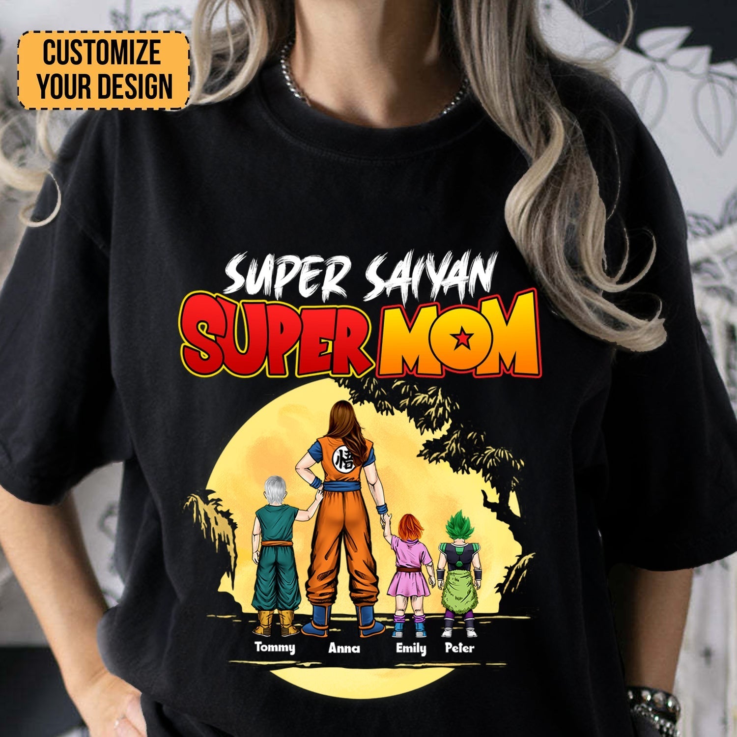 Personalized Dragon Dad T-Shirt Gift for Anime Fans