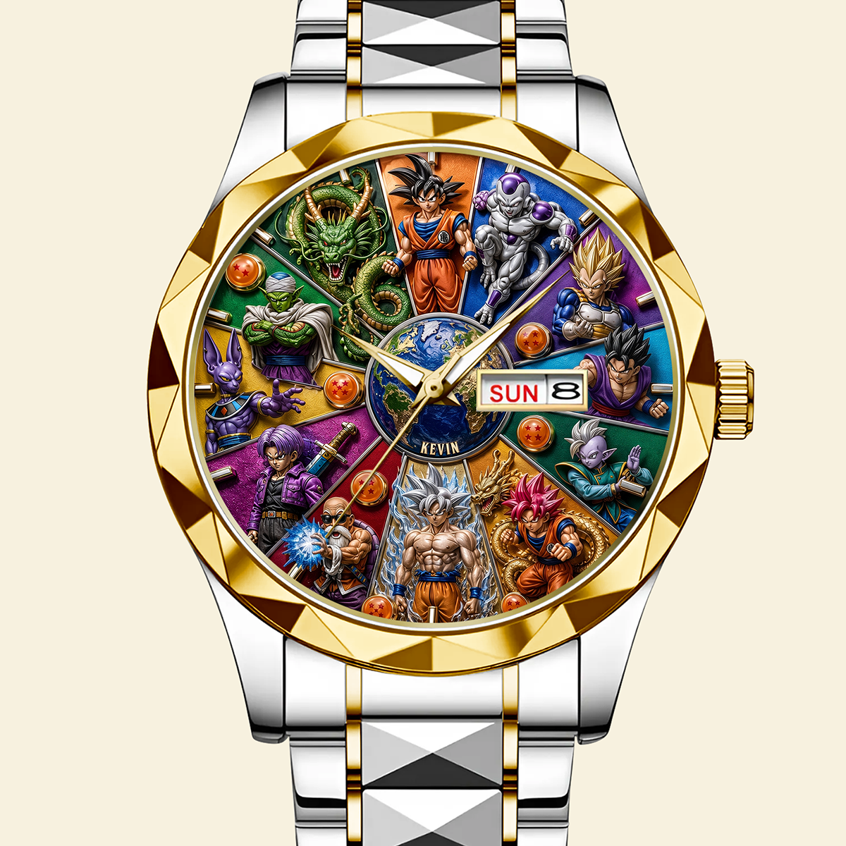 Personalized Men's Dragon Ball Wrist Watch Gift for Movie Fans