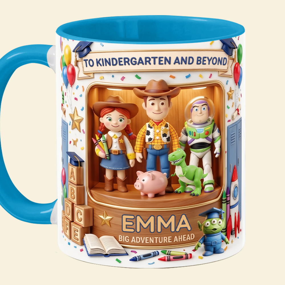 Personalized Kids Mug with Toy Design for Back to School Gift