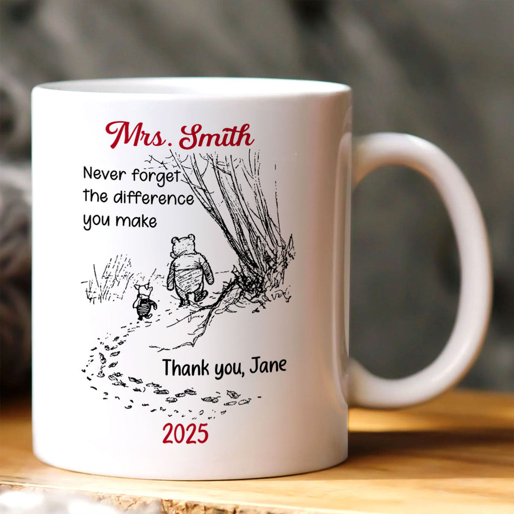 Personalized Teacher Mug with Inspiring Quote Gift for Educators