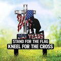 Personalized Metal Garden Stake Stand For Flag Kneel For Cross Gift for Family