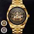 Personalized Men's Wrist Watch Custom Name Gift for Dad