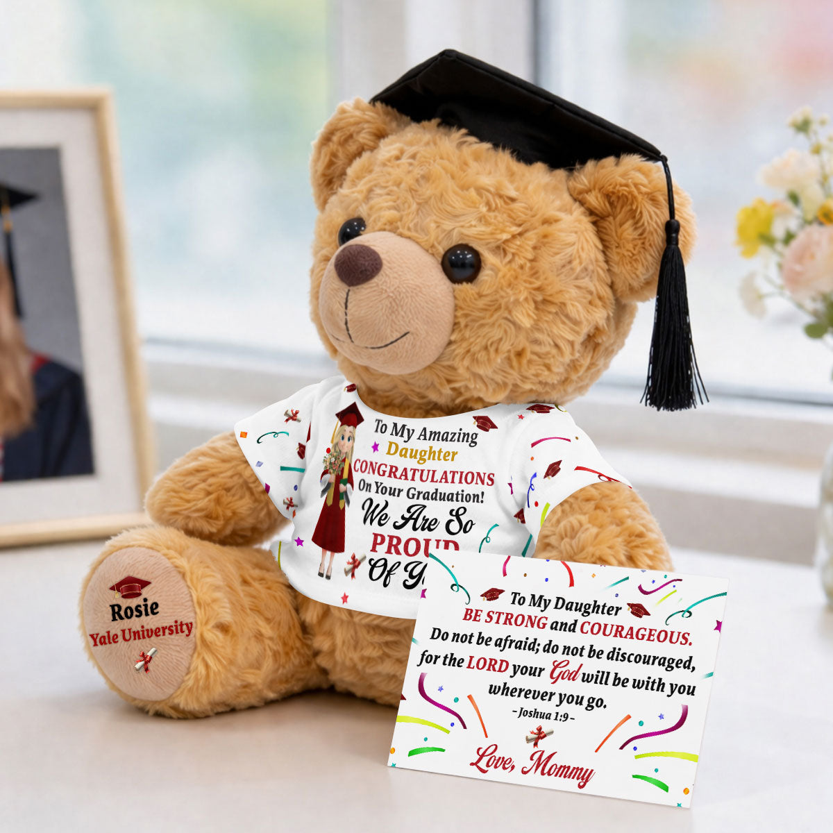 Personalized Graduation Teddy Bear Custom Name Gift for Her