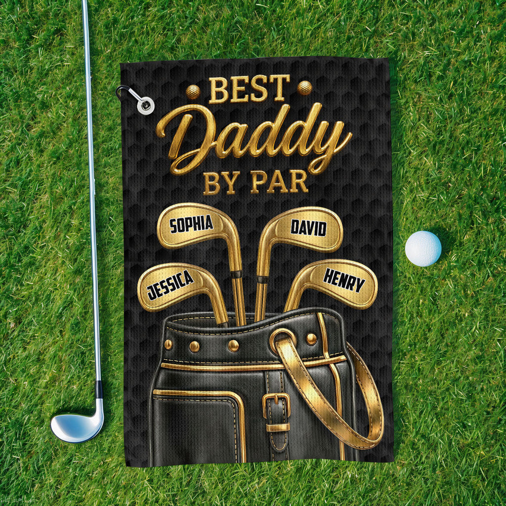Personalized Golf Towel Best Daddy By Par Gift for Dad