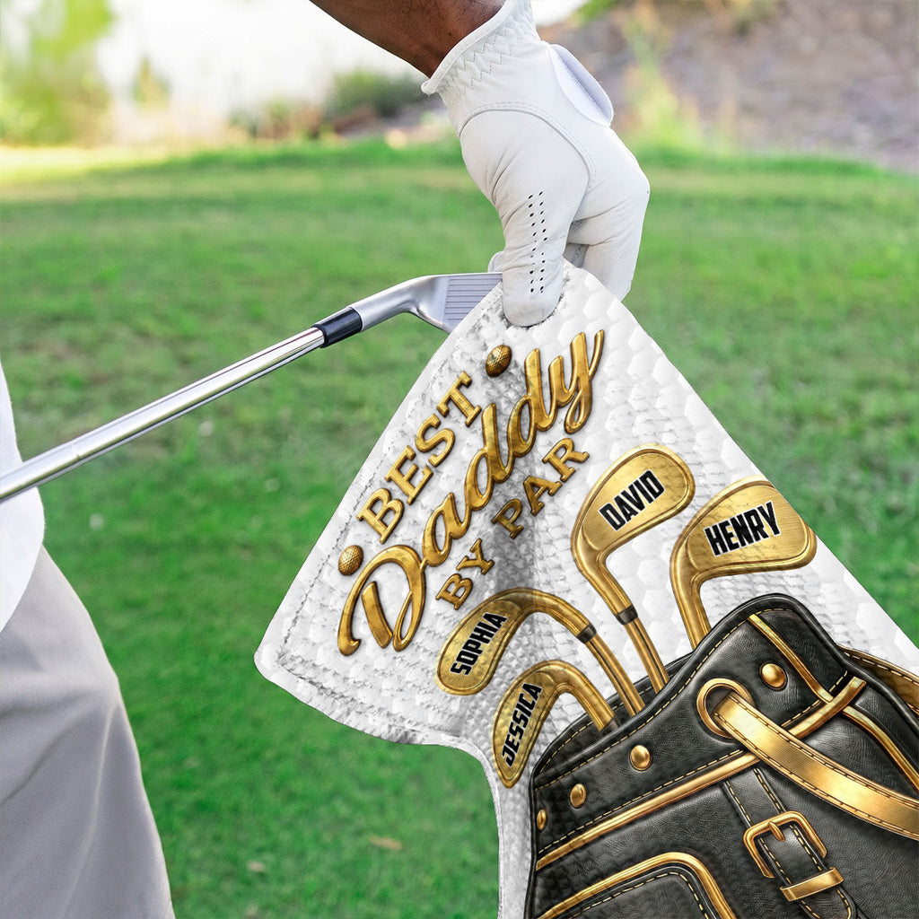 Personalized Golf Towel Best Daddy By Par Gift for Dad