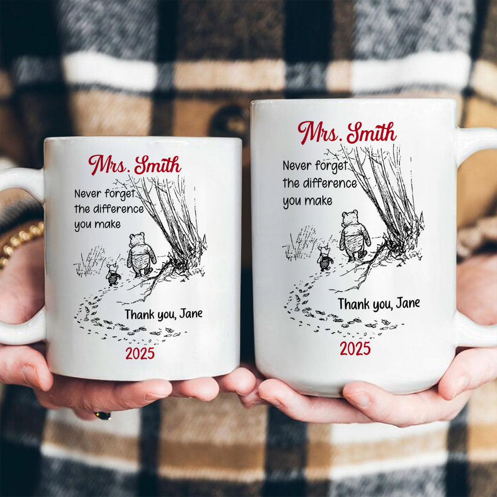 Personalized Teacher Mug with Inspiring Quote Gift for Educators