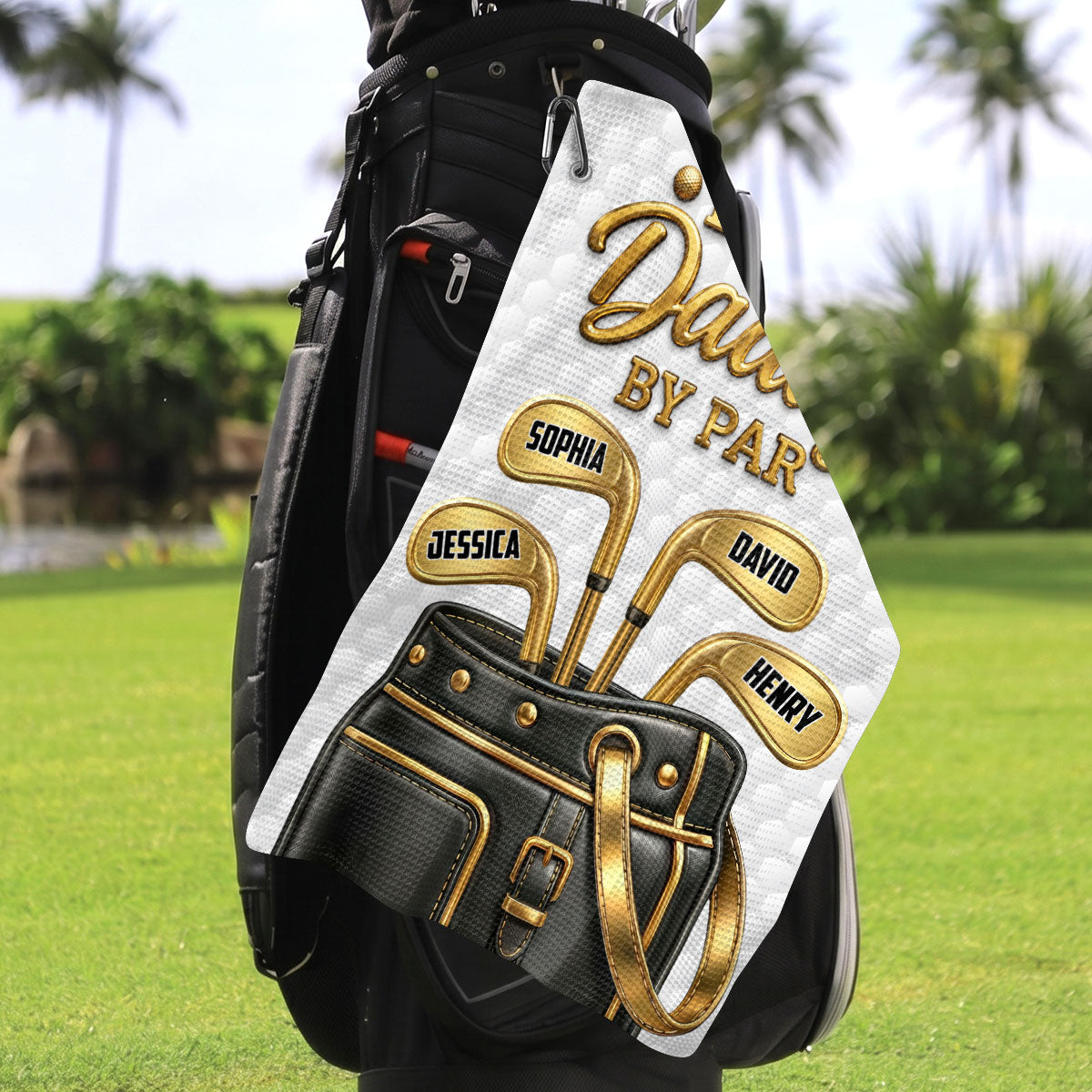 Personalized Golf Towel Best Daddy By Par Gift for Dad