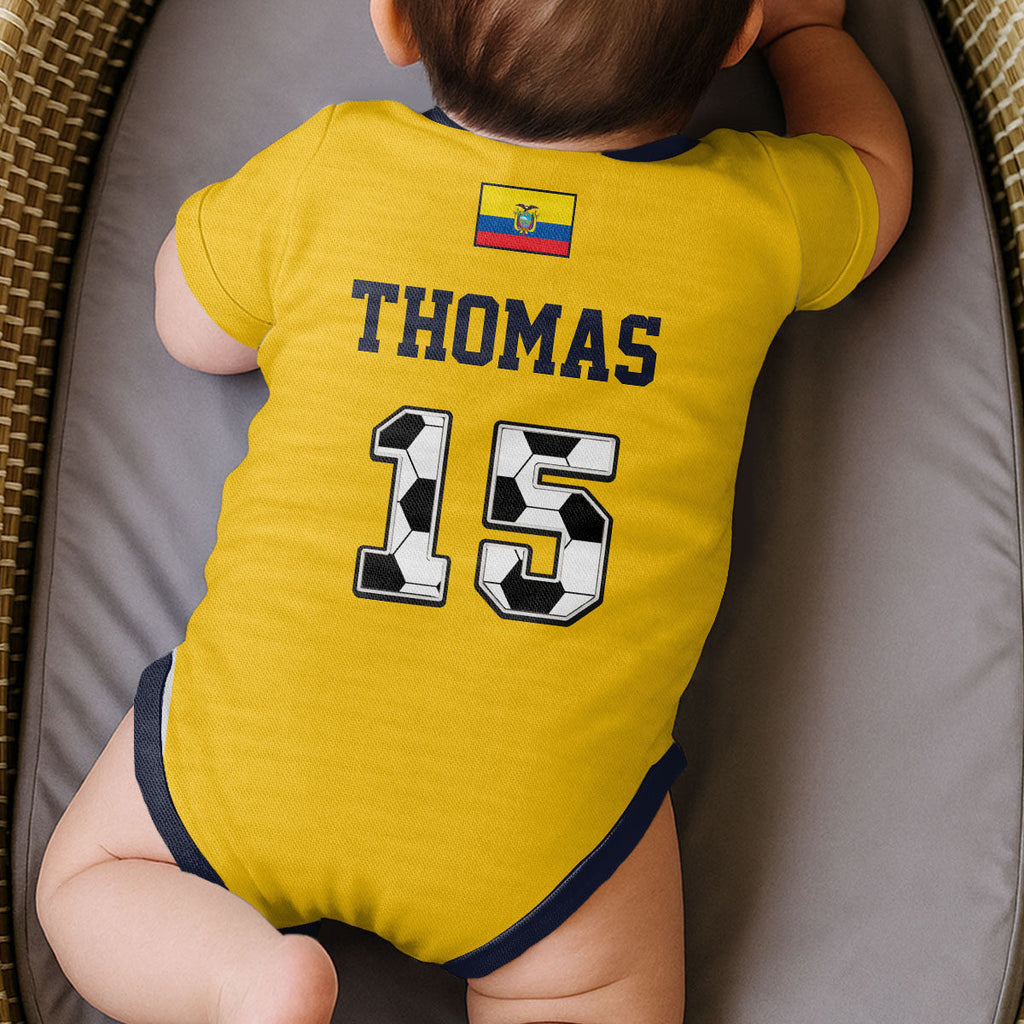 Personalized Baby Jersey Bodysuit Soccer Gift for New Parents