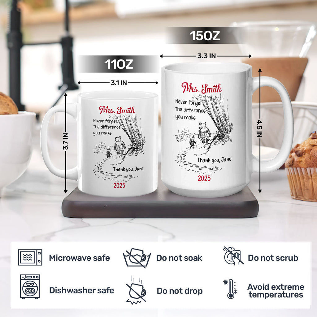 Personalized Teacher Mug with Inspiring Quote Gift for Educators