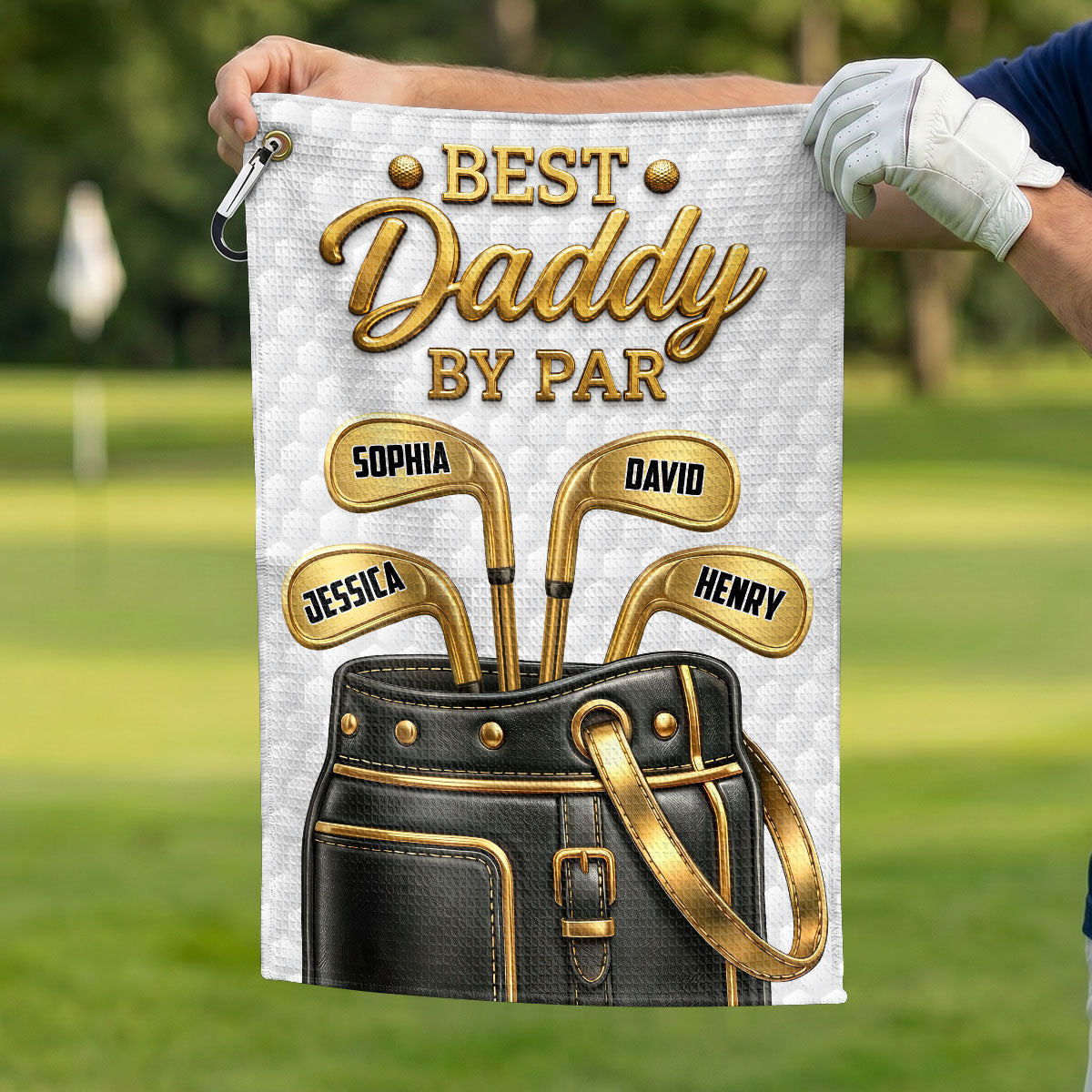 Personalized Golf Towel Best Daddy By Par Gift for Dad