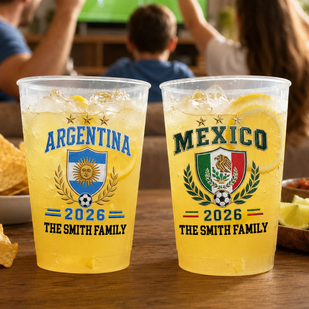 Personalized Frosted Cups for Sports Fans - Custom Game Day Drinkware