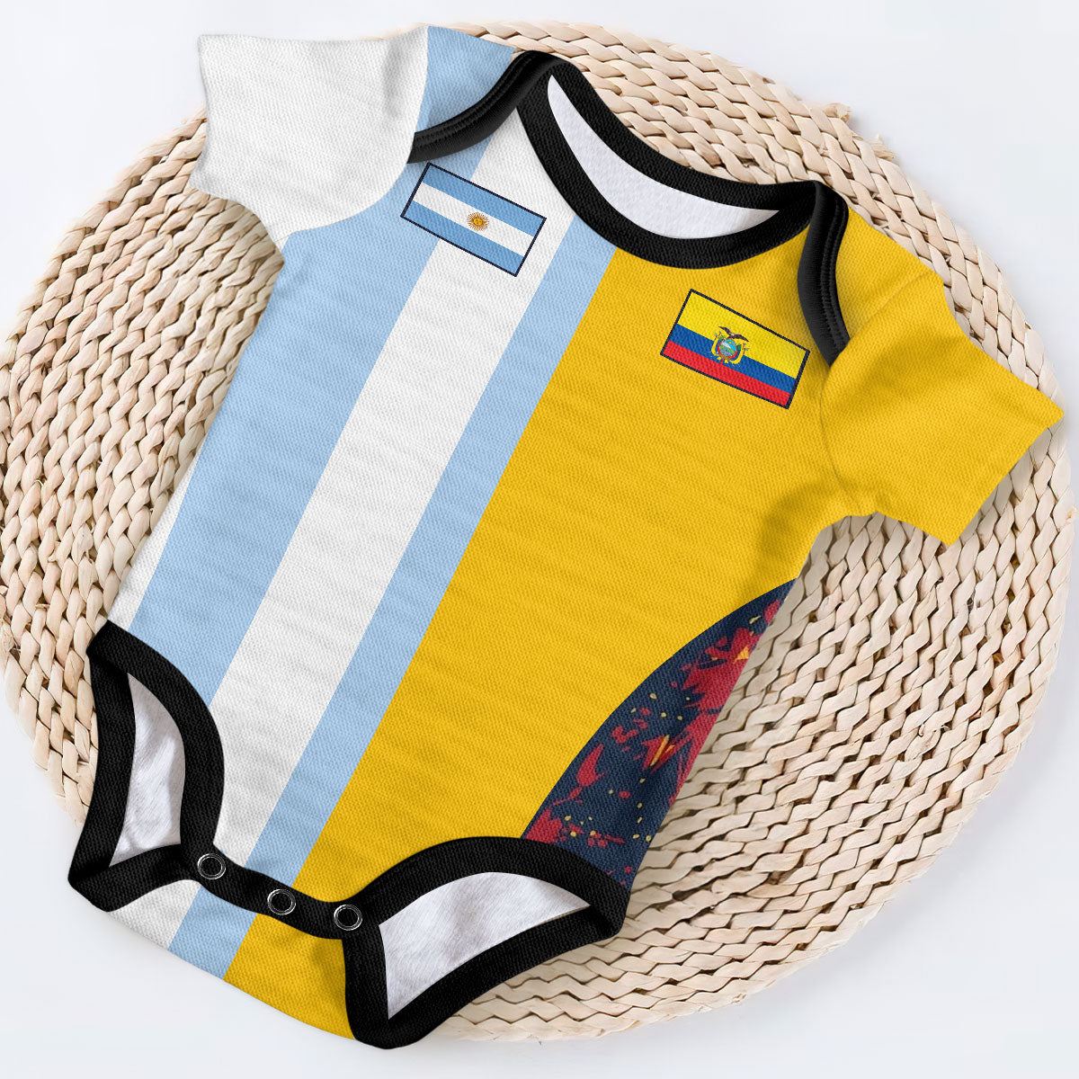 Personalized Baby Jersey Bodysuit Custom National Team Gift for New Parents