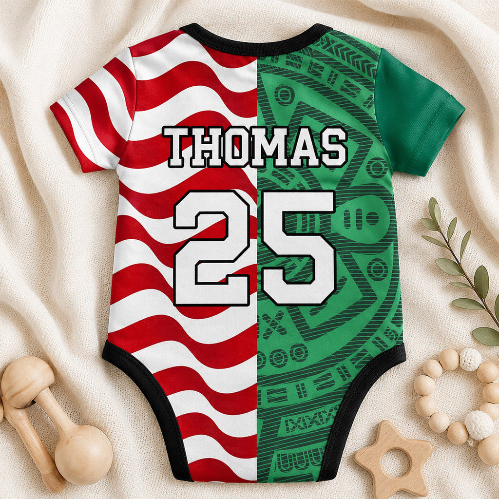 Personalized Baby Jersey Bodysuit Custom National Team Gift for New Parents