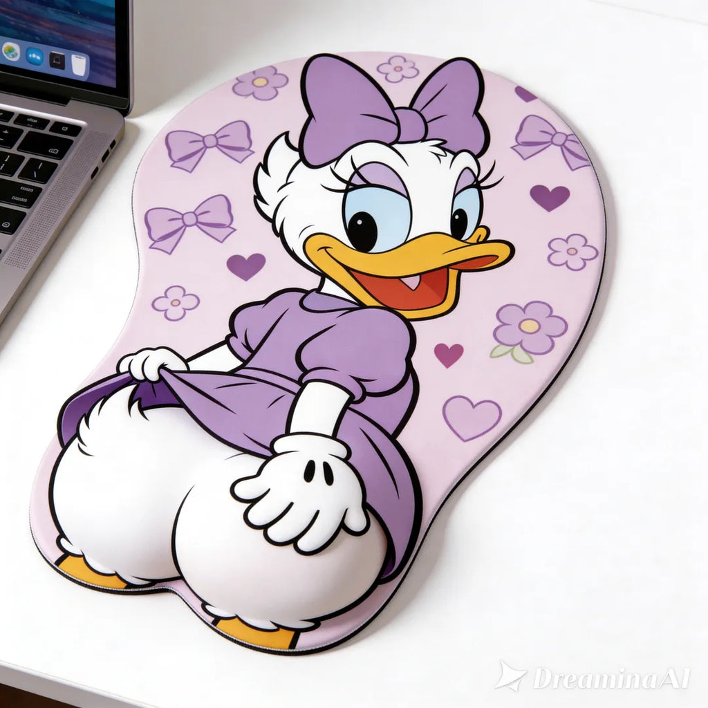 Personalized 3D Mouse Pad with Cartoon Mouse Design Gift for Co-workers 3D Mouse Pad GradoCreations